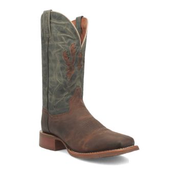 Dan Post Cowboy Certified Jacob Leather Boots - Tan/Turquoise