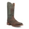 Dan Post Cowboy Certified Jacob Leather Boots - Tan/Turquoise