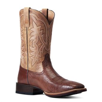 Ariat Men's Night Life Ultra Smooth Quill Ostrich Boots - Antique Tobacco/Sorrel Brown #3