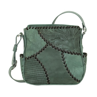American West Gypsy Patch All Access Crossbody - Turquoise