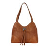 American West Southern Style Multi-Compartment Shoulder Bag - Golden Tan
