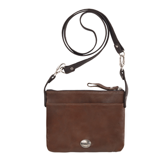 American West Trail Rider Hip/Crossbody Bag - Charcoal/Chestnut Brown #2