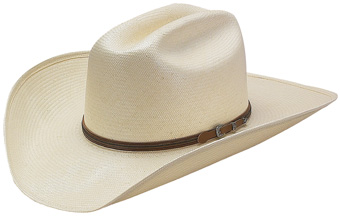 American Hat Co 20★ 5604 Solid Weave Straw Hat - Ivory