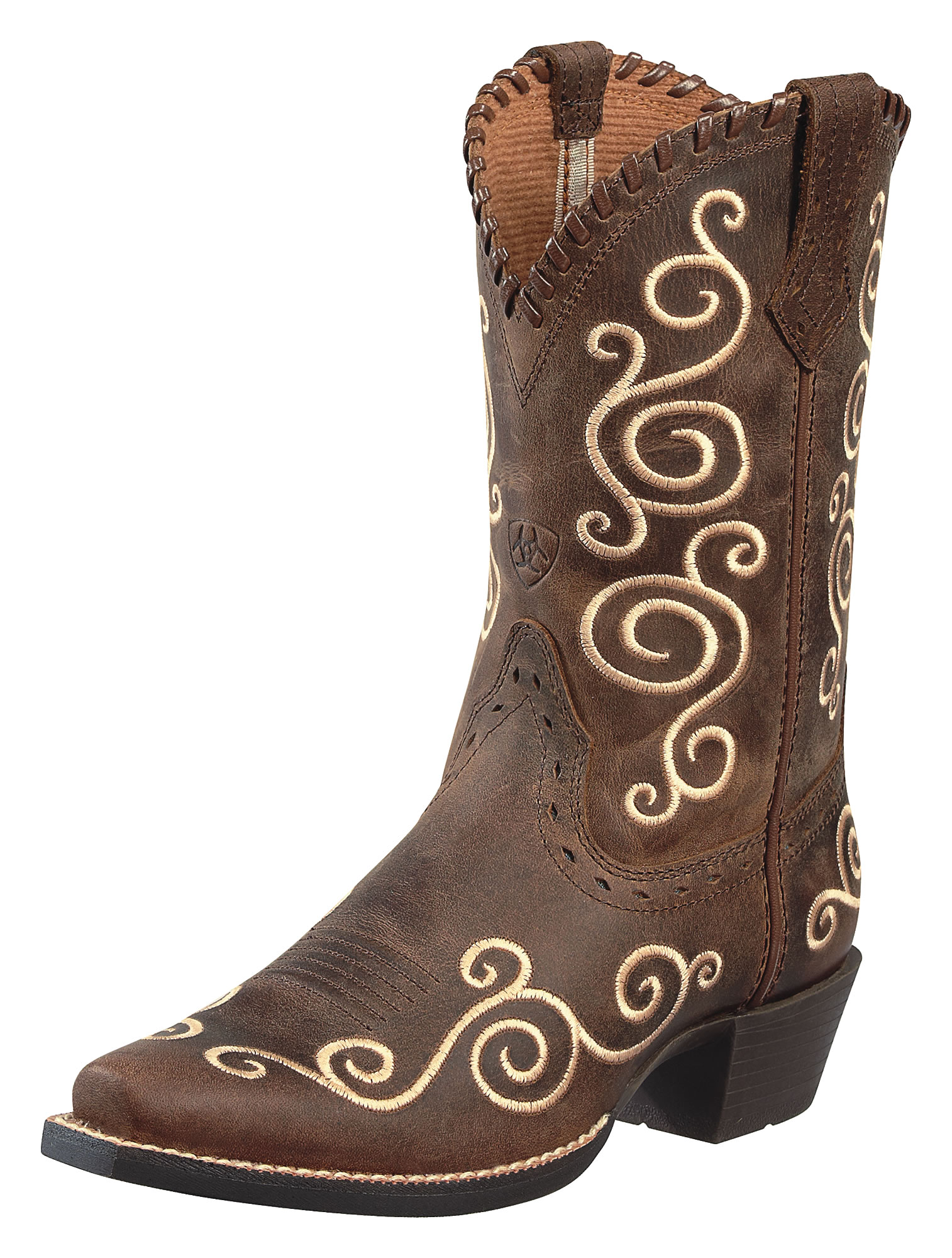 Pungo Ridge Ariat Shelleen Youth Fashion Boots Distressed Brown