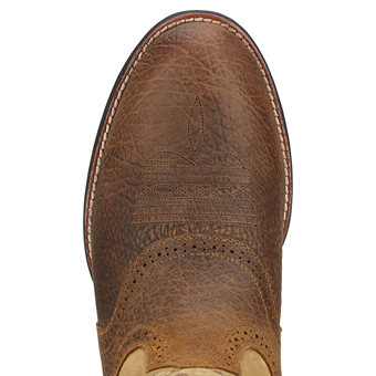 Ariat Men's Heritage Stockman Boots - Tumbled Brown/Beige #5