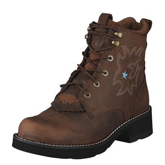 Ariat Womens ProBaby Lacer Boots - Driftwood Brown