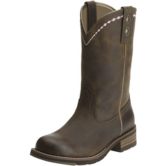 Ariat Unbridled Roper Boots - Distressed Brown