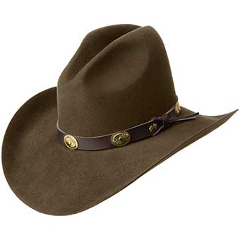 Bailey Tombstone Western Felt Hat - Pecan