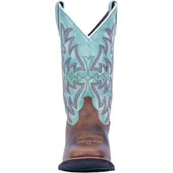 Laredo Women's Anita Western Boots - Brown/Turquoise #5
