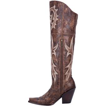 Dan Post Women's Jilted Tall Leather Boots - Brown #3