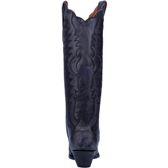 Dan Post Women's Hallie Leather Boots - Black Distressed #4