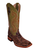 Ferrini® Men's Distressed Cowhide Western Boots - Brown/Olive
