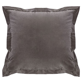 Square Velvet Pillow - Grey