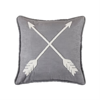 Free Spirit Embroidered Arrow Throw Pillow