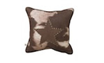 Cowhide Pillow w/ Studded Star