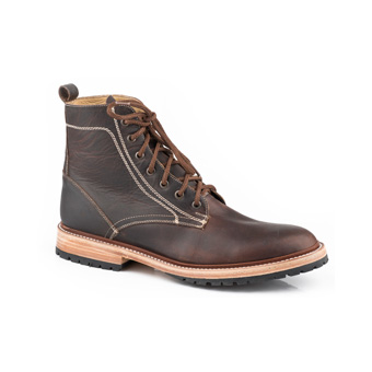 Stetson Men's Chukka Boots w/Lug Sole - Dark Brown