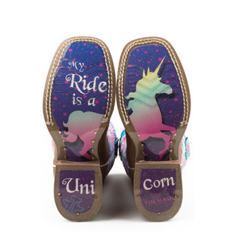 Tin Haul Kid's Unicorn Boots w/My Ride Sole #3