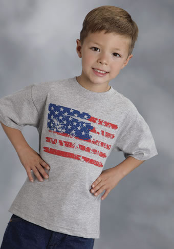 roper american flag shirt