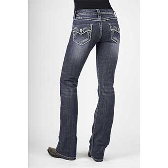 Stetson Ladies 818 Contemporary Bootcut Jeans w/Arrow Embroidery #2