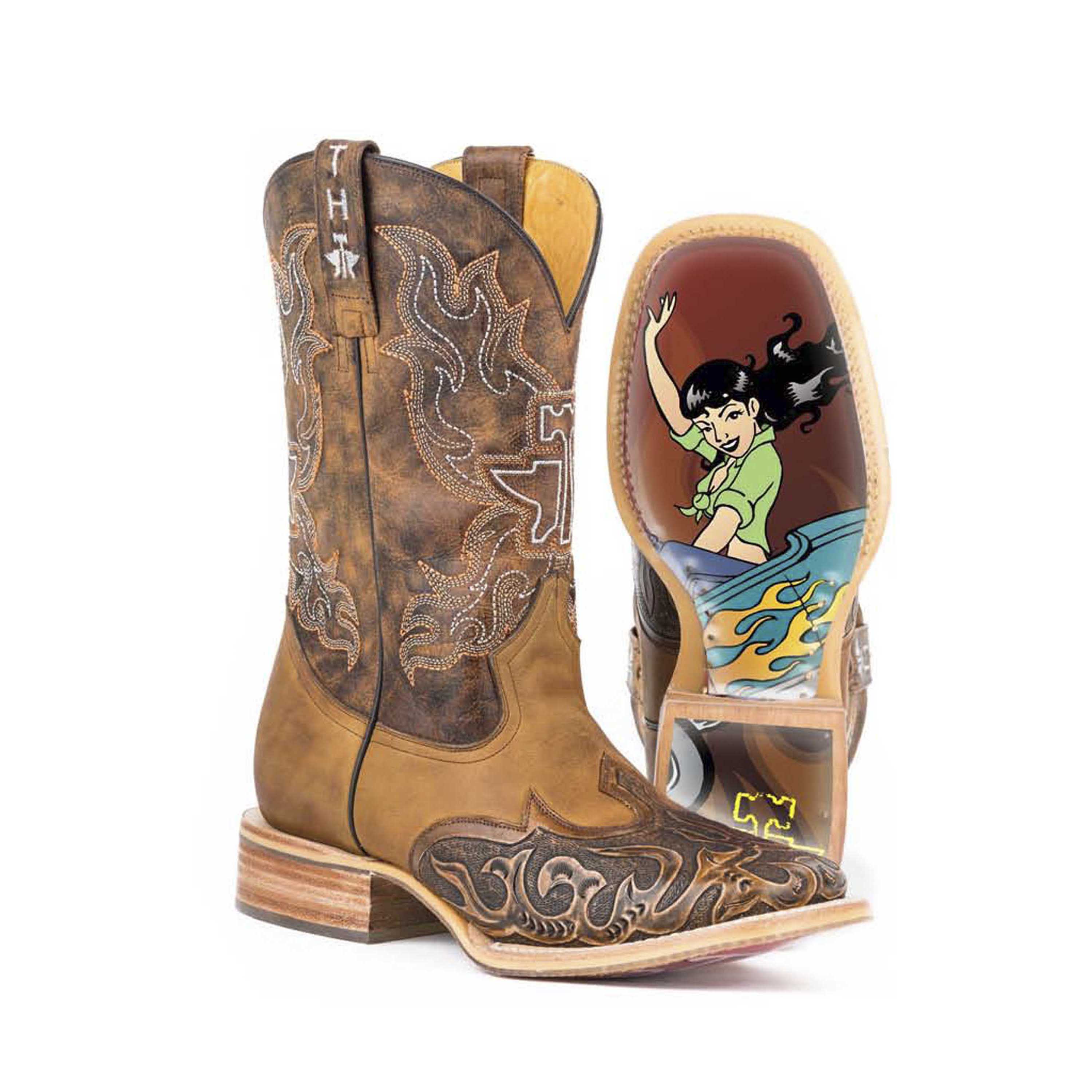 Pungo Ridge Tin Haul Men's Smokin Hot w/Hot Rod Sole, Men's Tin Haul