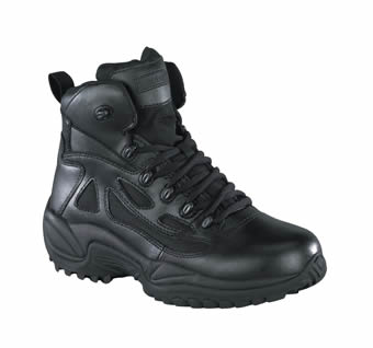 Reebok Men's Black Stealth 6 Military Boots w/Side Zip