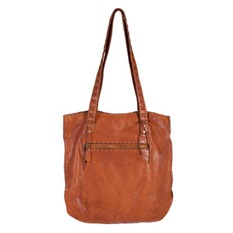 Scully Soft Leather Handbag - Tan #2
