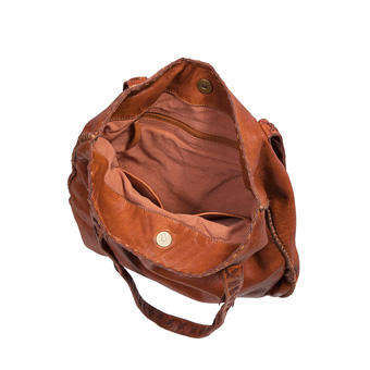 Scully Soft Leather Handbag - Tan #3