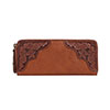 Scully West 3-Way Zip Wallet - Chocolate
