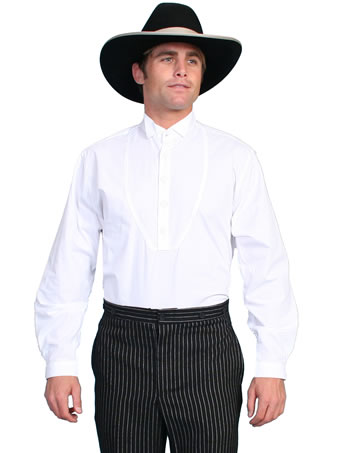 Men's WAH MAKER Solid Wingtip Shirt - White