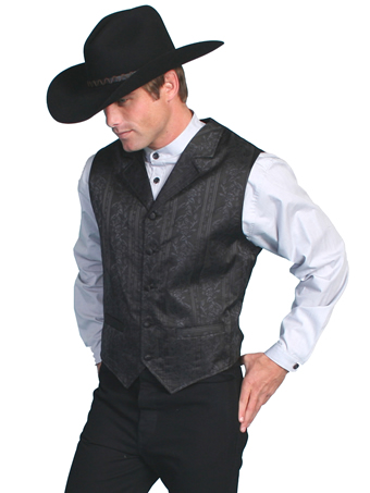 Men's RangeWear Floral Stripe Vest - Black