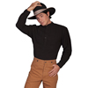 Scully Men's RangeWear Paisley Inset Bib Shirt - Black