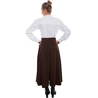 Ladies Rangewear Sueded Riding Skirt - Brown #2