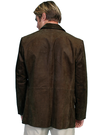 Scully Men's Frontier Leather Blazer - Brown #2