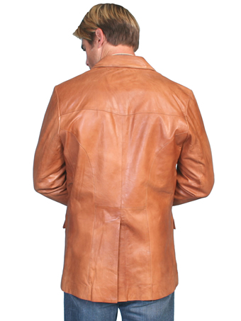 Scully Men's Hand Finished Lamb Western Blazer - Ranch Tan #2