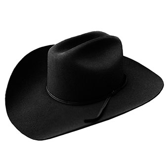 Stetson 61 Cattleman 3X Felt Hat - Black/Size 7
