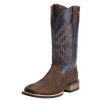 Ariat Mens Tycoon Western Boots - Bar Top Brown/Arizona Sky