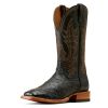 Ariat Men's Showboat Full-Quill Ostrich Boots - Black
