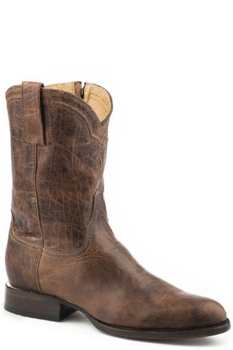 Stetson Men's Rancher Zip Roper Boots - Oily Cognac