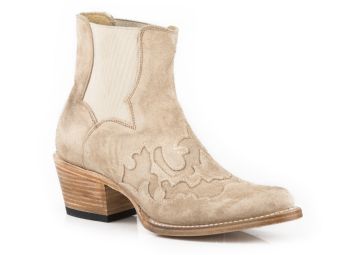 Stetson Ladies Zoey Shorty Fashion Boots - Toasted Almond Suede
