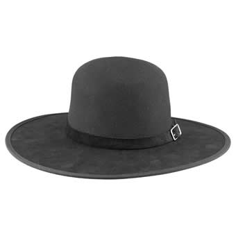 Ashbury Leslie Felt/Suede Hybrid Hat - Black/SIze SM #2