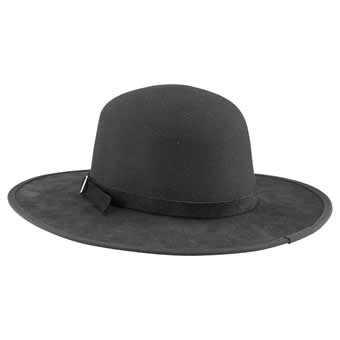 Ashbury Leslie Felt/Suede Hybrid Hat - Black/SIze SM #3