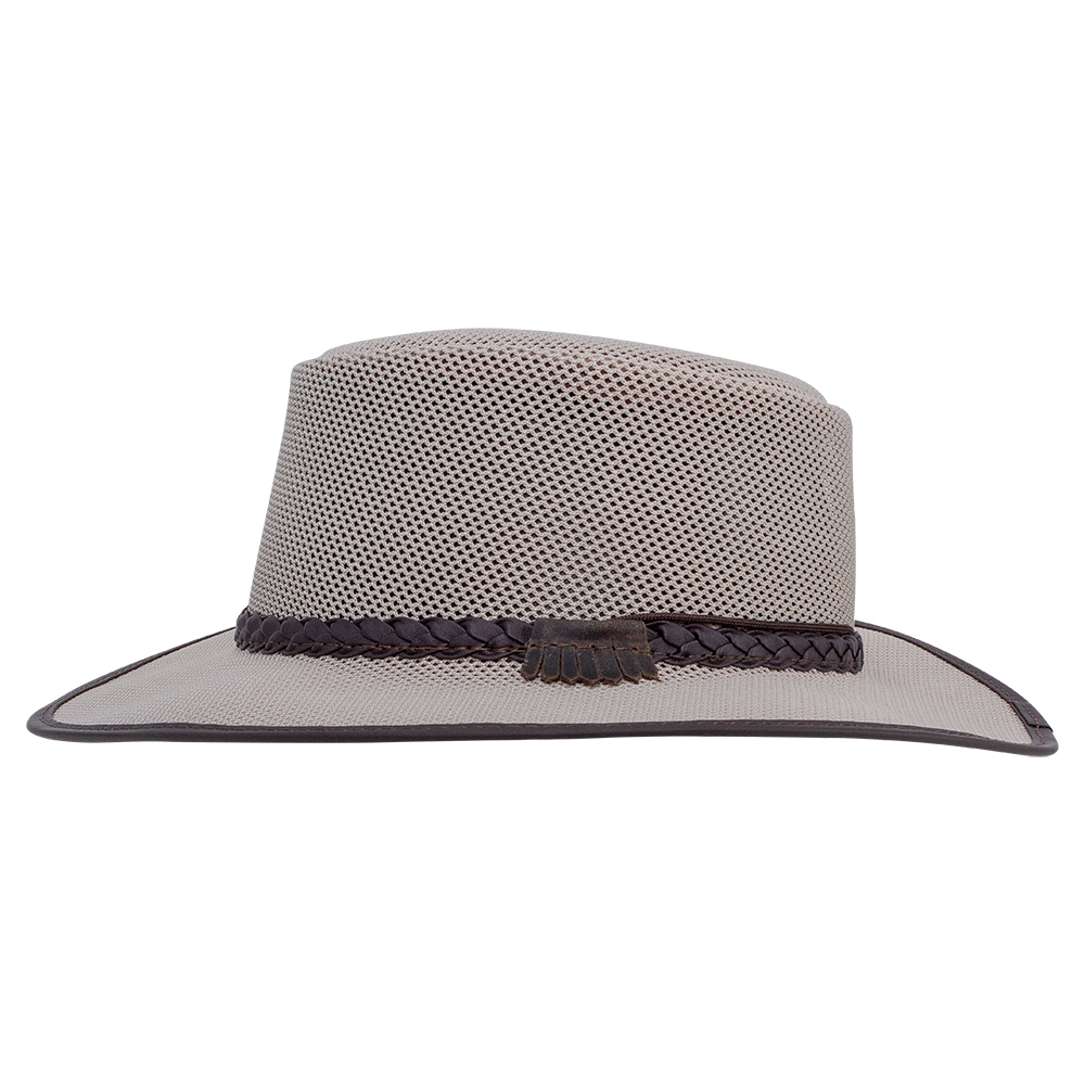New American Hat Makers Soaker Mesh Crushable Sun Hat, Eggshell