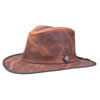 American Outback Tumbler Leather Hat - Cobblestone