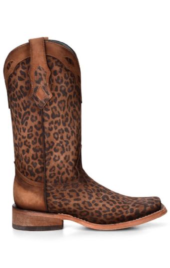 Corral Women's Leopard Print Square Toe Boots #2