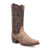 Dan Post Men's Sturgis Snip Toe Python Western Boots - Sand/Brown