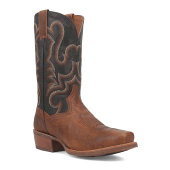 Dan Post Men's Richland Leather Western Boots - Saddle/Chocolate