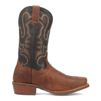 Dan Post Men's Richland Leather Western Boots - Saddle/Chocolate #2