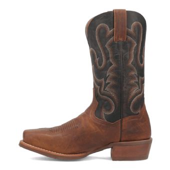 Dan Post Men's Richland Leather Western Boots - Saddle/Chocolate #3