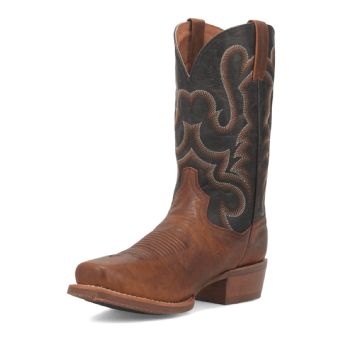 Dan Post Men's Richland Leather Western Boots - Saddle/Chocolate #8