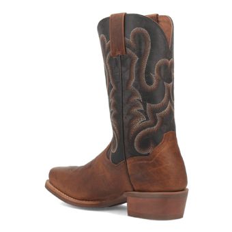 Dan Post Men's Richland Leather Western Boots - Saddle/Chocolate #9